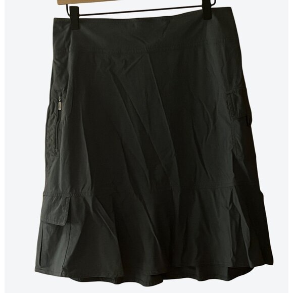 Royal Robbins Women's Size 4 Charcoal Gray Unlined Casual Hiking Skirt Waist 29" - Picture 1 of 5